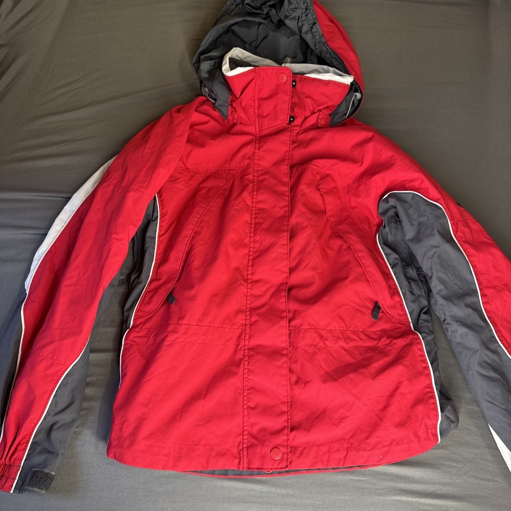 Columbia‎ Sportswear Interchange Core Women's Red Full Zip Jacket Coat Sz Large